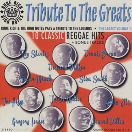 RUDE RICH & THE HIGH NOTES - Tribute to the Greats - LP + CD