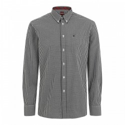 Long  sleeve buttom down shirt JAPSTER - BLACK