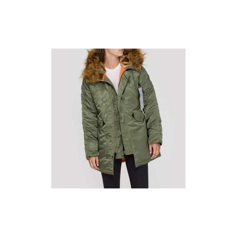 Parka verde chica cheap