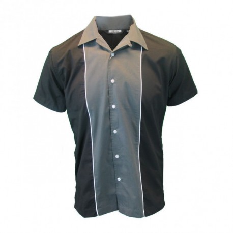 RELCO Camisa Manga Corta Bolera GRIS BRIXTON DENDA