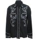 Camisa Rockabilly - NEGRO Con Blanco