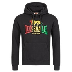 Hooded Sweatshirt LONSDALE SOUNDS - BLACK