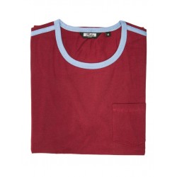 Camiseta RELCO de Rayas - GRANATE