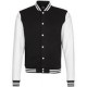 High School Jacket - BLACK / WHITE